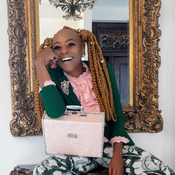 N.Y.L.A. Handbags - Glitter Briefcase Purse